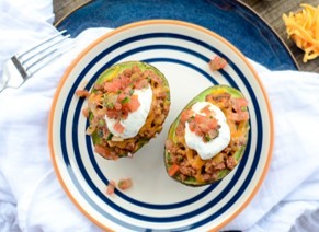 Turkey Taco Stuffed Avocado