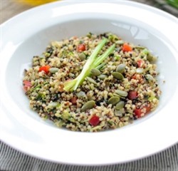 Mexican Quinoa Salad, Pumpkin Seeds, Cilantro