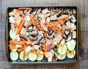 Sheet Pan Tofu & Vegetable Fajitas