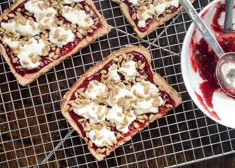 Mixed Berry Chia Jam Toast