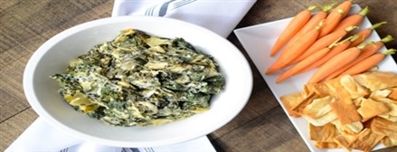 Greek Yogurt, Spinach and Artichoke Dip