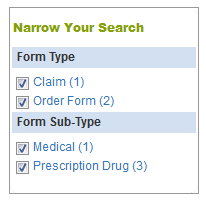 BAM form finder filter 